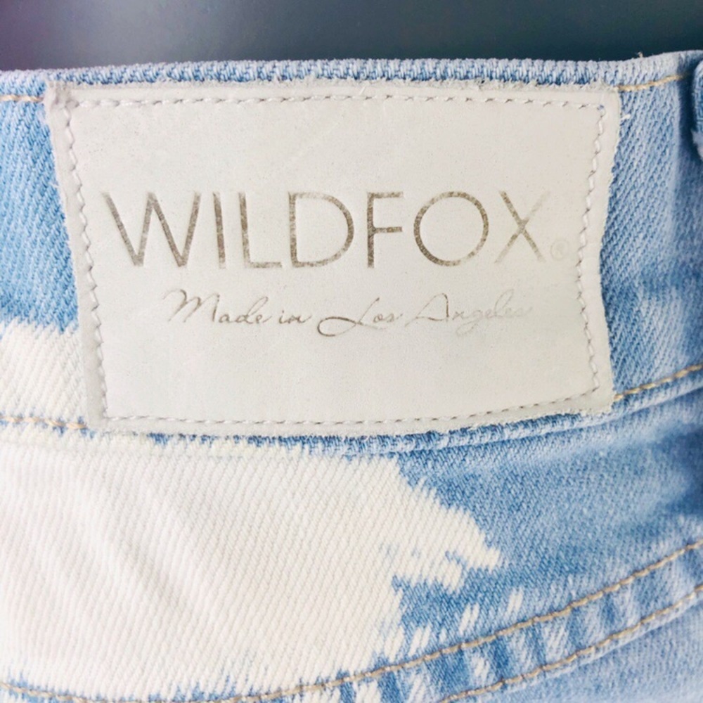 🦊 Wildfox 💦 Tie Dye Distressed Shorts 26 ☀️ - Picture 8 of 8